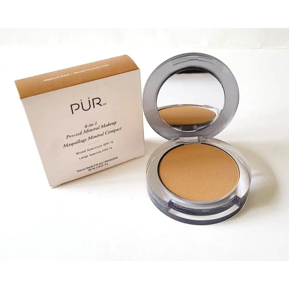 PUR 4 In 1 Pressed Mineral Makeup SPF 15 Powder Foundation ~ MEDIUM DARK ~ NEW